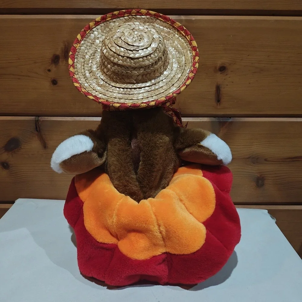 Turkey In The Straw Animatronic Hop And Bop Sings Gobbles Plush Thanksgiving E52